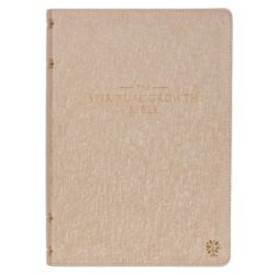 The Spiritual Growth Bible, Study Bible, NLT - New Living Translation Holy Bible, Faux Leather, Pearlescent Taupe