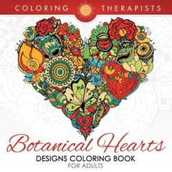 Botanical Hearts Designs Coloring Book For Adults