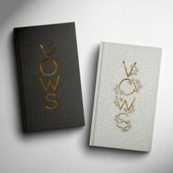 Our Wedding Vows: A Set of Heirloom-Quality Vow Books with Foil Accents and Hand-Drawn Illustratio NS