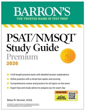 Psat/NMSQT Premium Study Guide, 2026: 2 Practice Tests + Comprehensive Review+ 200 Online Drills