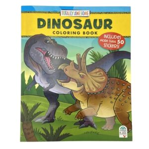 Totally Awesome Dinosaur Coloring Book with Stickers