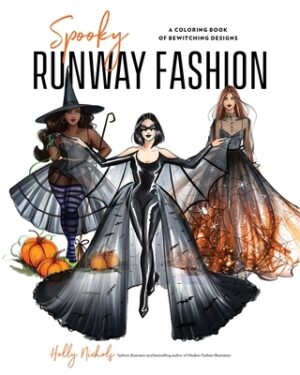 Spooky Runway Fashion: A Coloring Book of Bewitching Designs