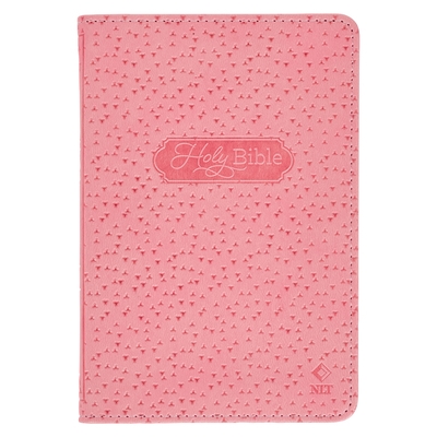 NLT New Testament with Psalms Keepsake Holy Bible for Baby Girls, New Living Translation, Pink