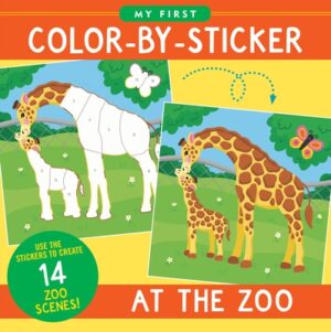 My First Color-By-Sticker Book - At the Zoo