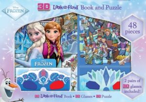 Disney Frozen: 3D Look and Find Book and Puzzle
