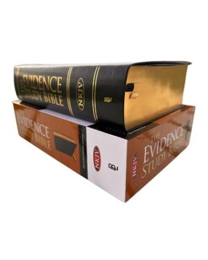NKJV Evidence Study Bible: Black Recycled Cowhide Leather Bible in a Presentation Box