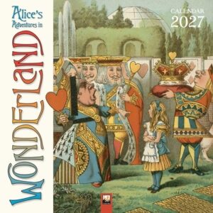 Alice's Adventures in Wonderland Wall Calendar 2027 (Art Calendar)