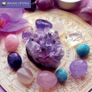 Healing Crystals Wall Calendar 2027 (Art Calendar)