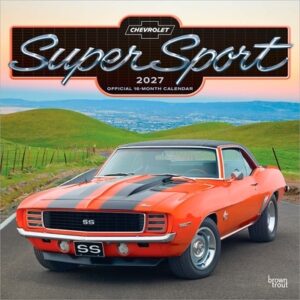 Chevy Super Sport Official 2027 12 X 24 Inch (Hanging) Monthly Square Wall Calendar Plastic-Free