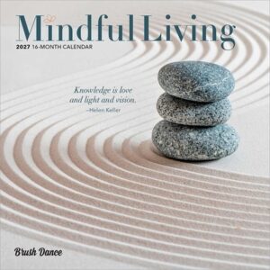 Mindful Living 2027 7 X 14 Inch (Hanging) Monthly Mini Wall Calendar