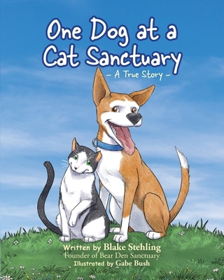 One Dog at a Cat Sanctuary