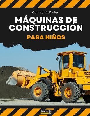 M?quinas de construcci?n para ni?os: Veh?culos pesados de construcci?n, maquinaria en un libro infantil de obra.