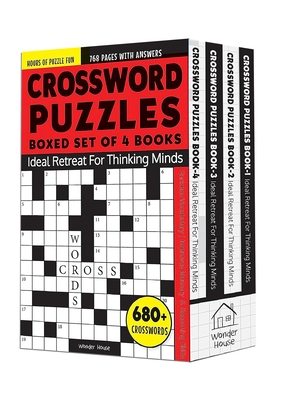 Crossword Puzzles Boxed Set [4 Books] - 680+ Engaging Crossword Puzzles / Page Count: 768 /8000+ Words for Vocabulary Building / Puzzles with Answer S