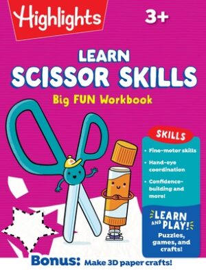 Learn Scissor Skills Big Fun Workbook: Practice Scissor Skills, Cutting and Pasting, Shapes and More, Preschool Cutting Activity Book with Puzzles and