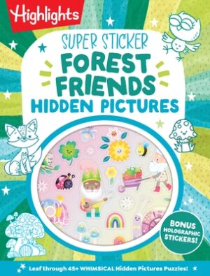 Super Sticker Forest Friends Hidden Pictures: 64-Page Puzzle Book for Kids 6-9 with Classic Hidden Pictures Puzzles, Woodland Animals, Gnomes and Shim