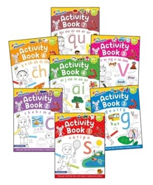 Jolly Phonics Activity Books 1-7: In Print Letters (American English Edition)